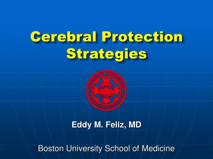 cerebral protection strategies