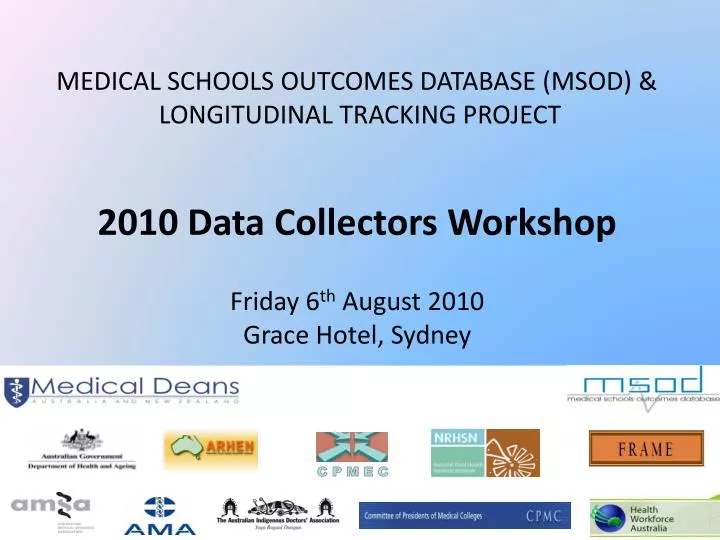 medical schools outcomes database msod longitudinal tracking project