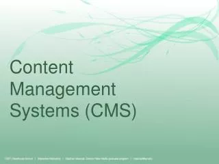 content management systems cms