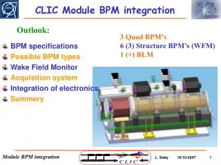 CLIC Module BPM integration