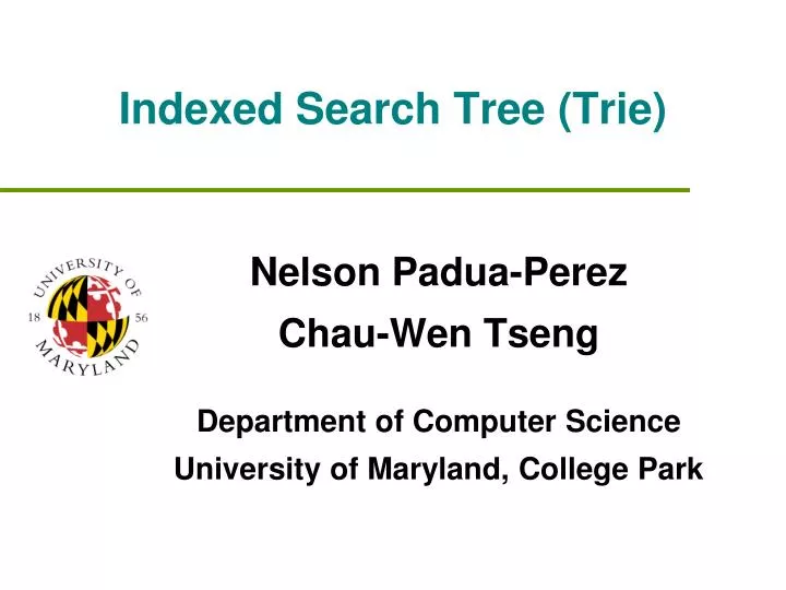 indexed search tree trie