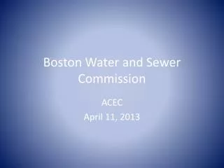 Boston Water and Sewer Commission