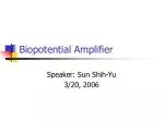 Biopotential Amplifier