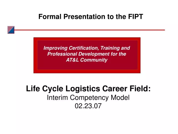 formal presentation to the fipt