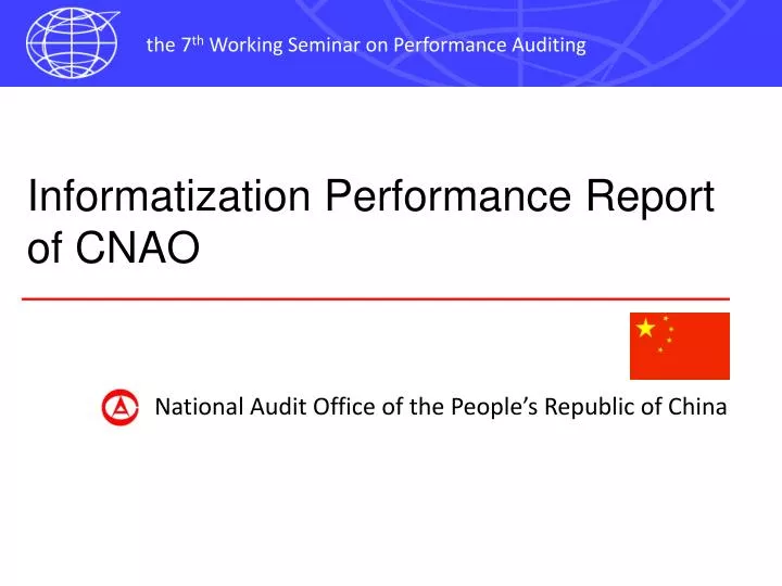 informatization performance report of cnao