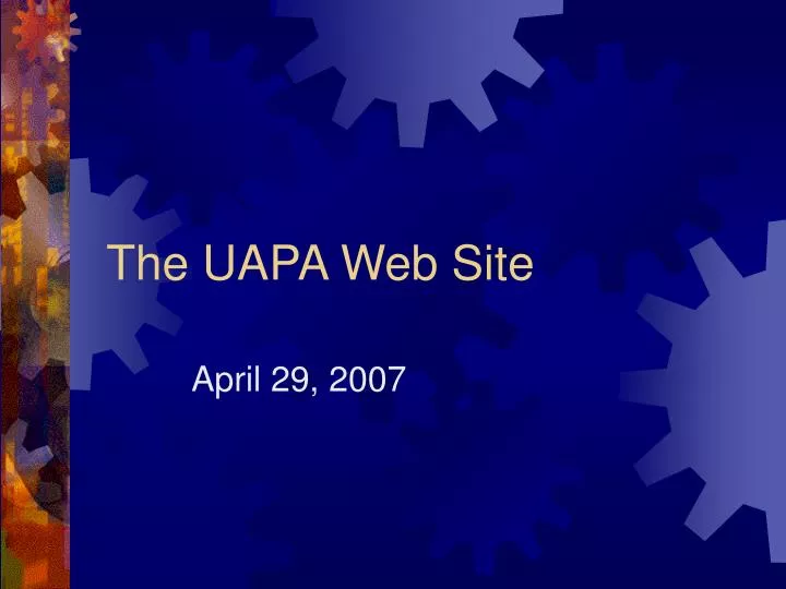 the uapa web site