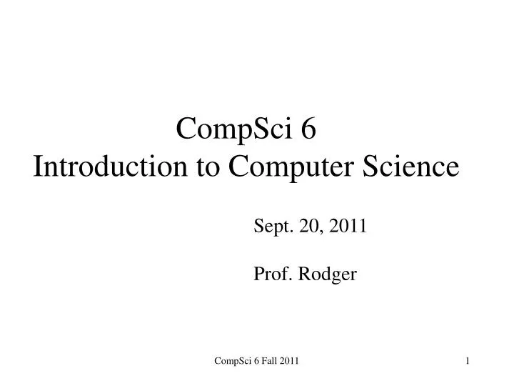 compsci 6 introduction to computer science
