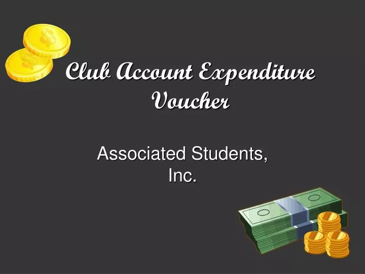 club account expenditure voucher