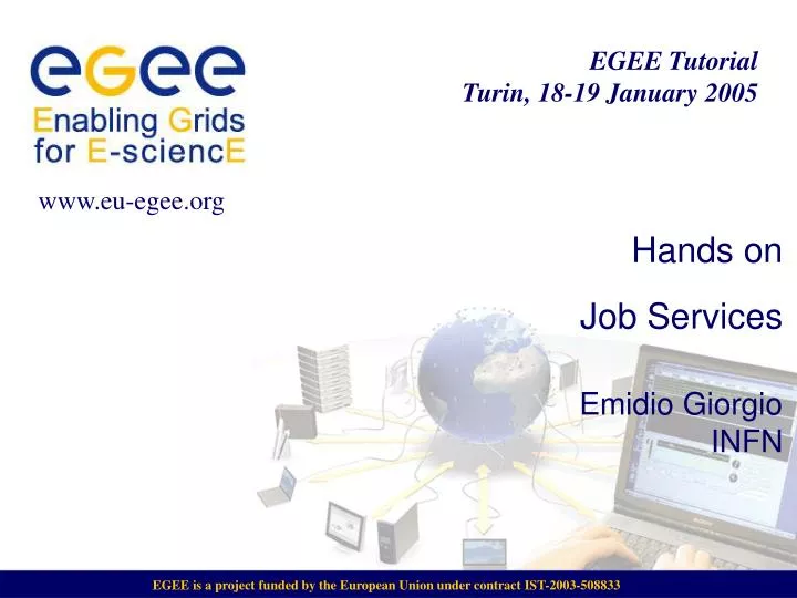 hands on job services emidio giorgio infn