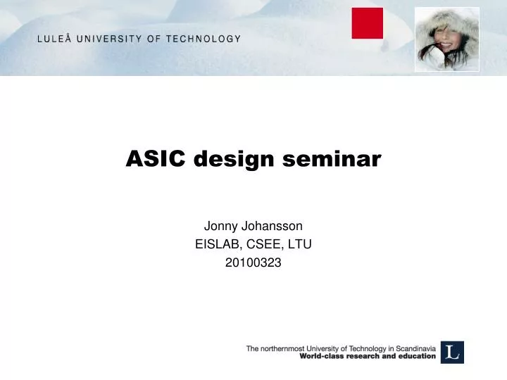 asic design seminar