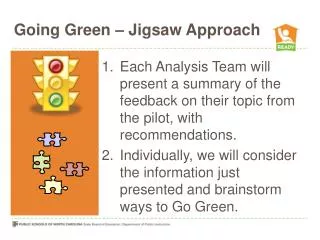 Going Green – Jigsaw Approach