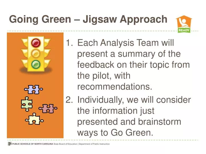 going green jigsaw approach