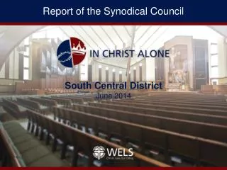 Report of the Synodical Council