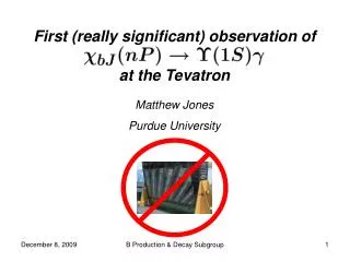 First (really significant) observation of at the Tevatron