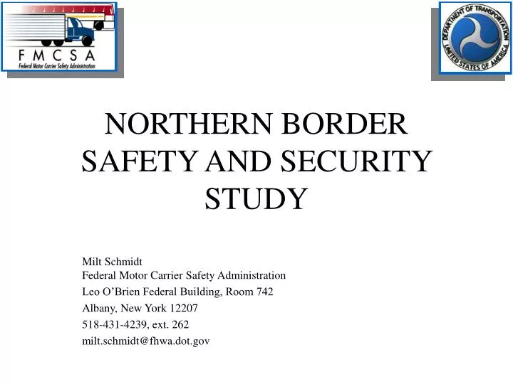 northern border safety and security study