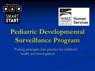 pediatric developmental surveillance program