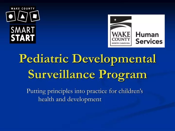pediatric developmental surveillance program