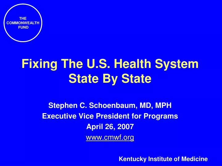 fixing the u s health system state by state