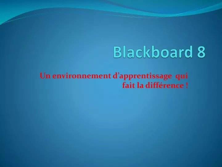 blackboard 8