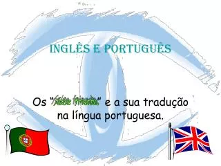 ingl s e portugu s