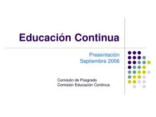 educaci n continua