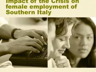 Impact of the Crisis on female employment of Southern Italy