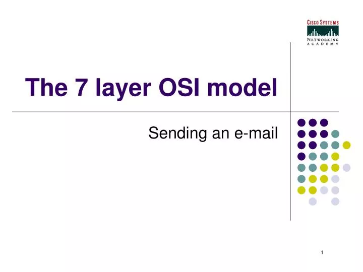 the 7 layer osi model