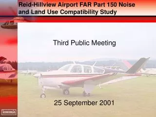 Reid-Hillview Airport FAR Part 150 Noise and Land Use Compatibility Study
