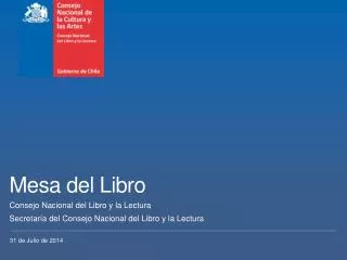 mesa del libro