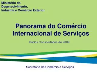 Secretaria de ComÃ©rcio e ServiÃ§os