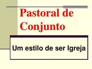 pastoral de conjunto