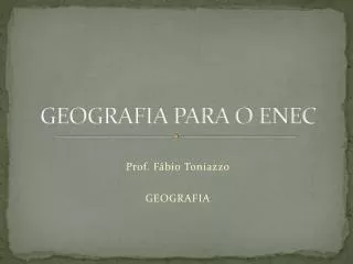 geografia para o enec