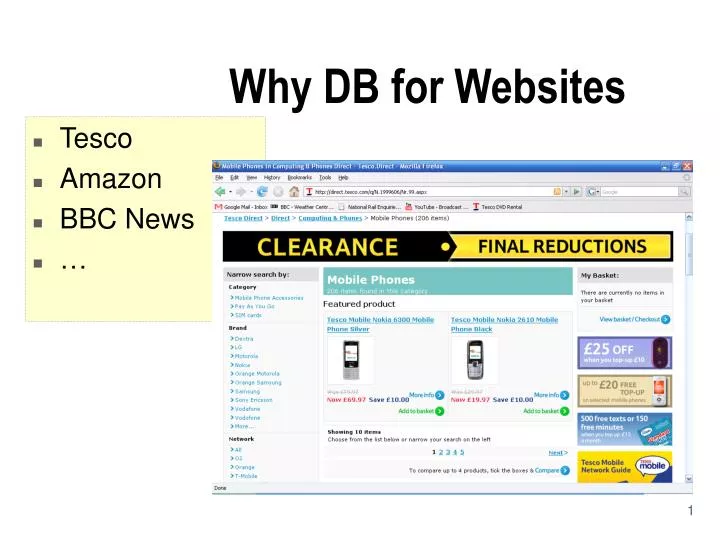 why db for websites