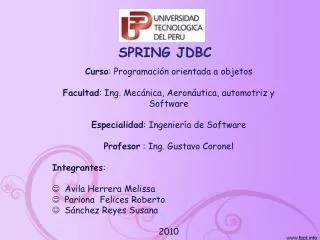 spring jdbc
