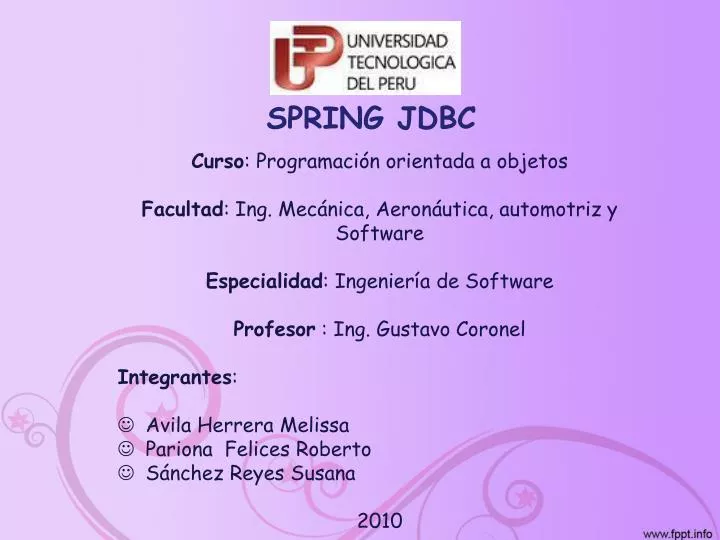 spring jdbc