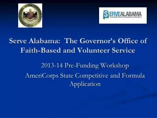 Serve Alabama: The Governor’s Office of Faith-Based and Volunteer Service