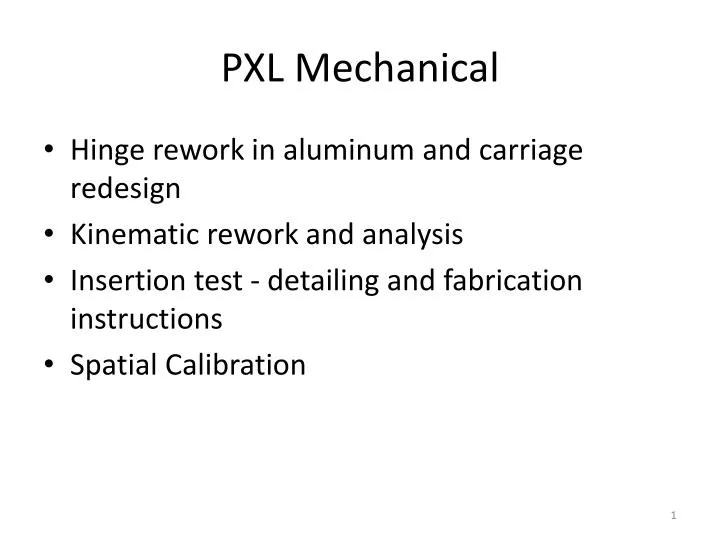 pxl mechanical