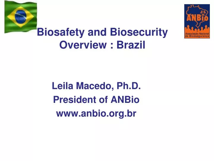 biosafety and biosecurity overview brazil