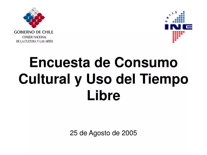 encuesta de consumo cultural y uso del tiempo libre