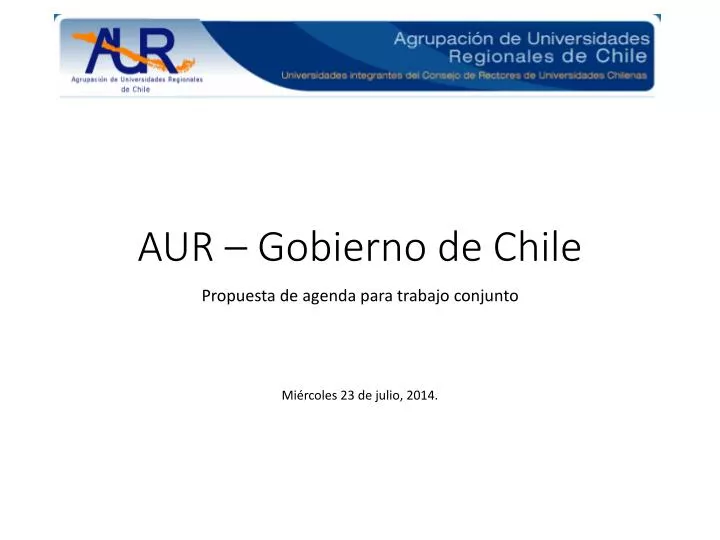 aur gobierno de chile