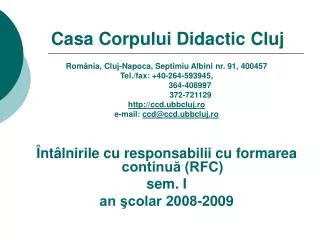 casa corpului didactic cluj