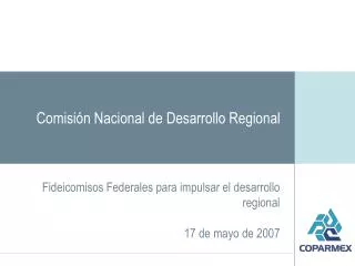 comisi n nacional de desarrollo regional