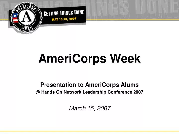 americorps week