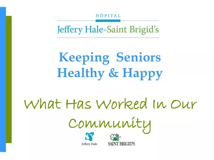 keeping seniors healthy happy
