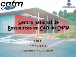 c entre national de r essources en c ao du c nfm
