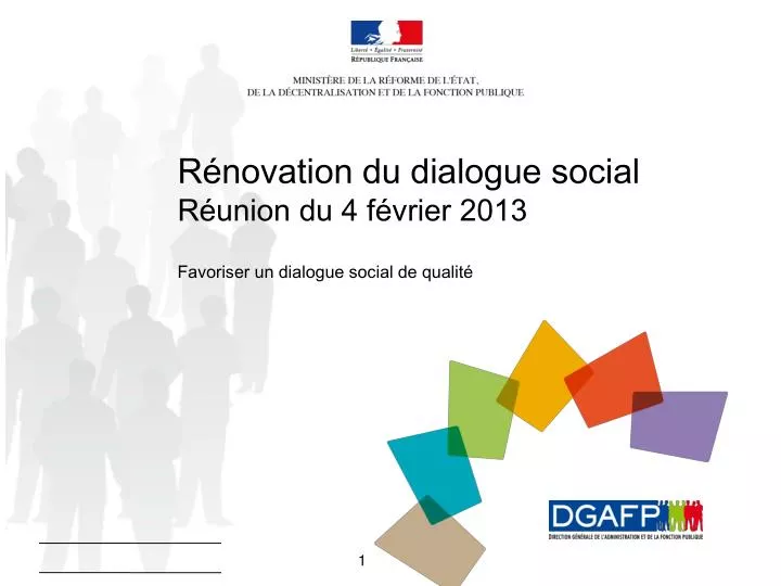 r novation du dialogue social r union du 4 f vrier 2013