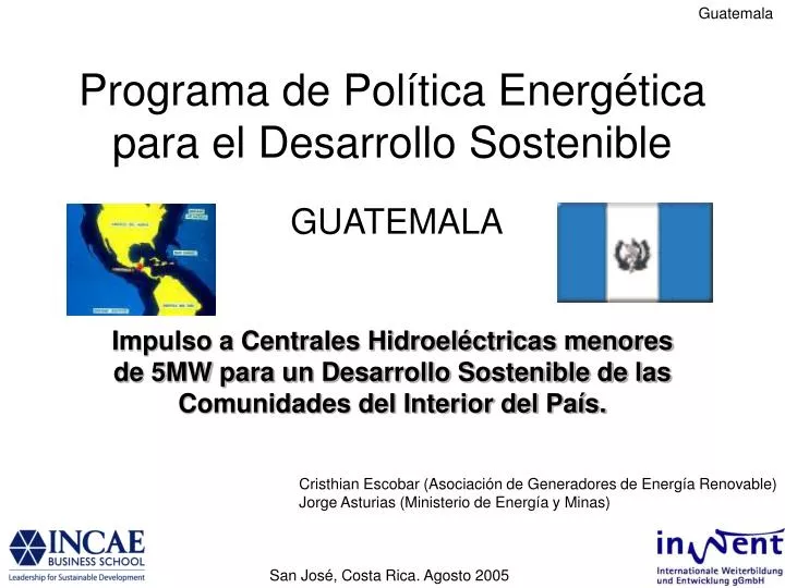 programa de pol tica energ tica para el desarrollo sostenible