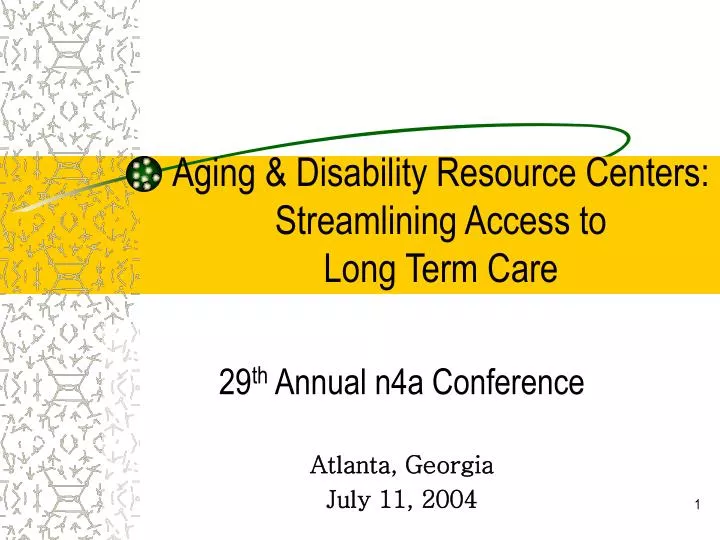 aging disability resource centers streamlining access to long term care