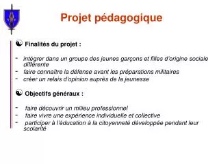 projet p dagogique
