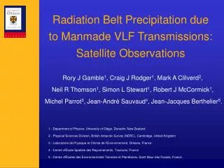 Radiation Belt Precipitation due to Manmade VLF Transmissions: Satellite Observations